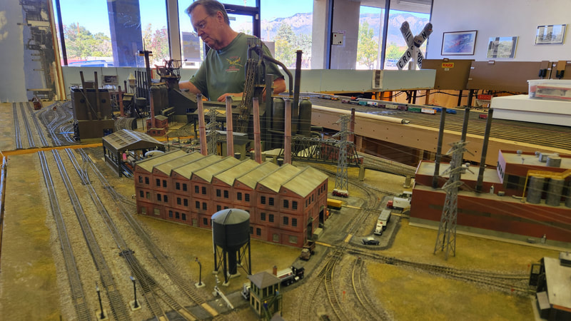 New Mexico Railrunners layout photo